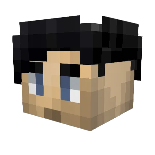 naemean Minecraft avatar head, 3D render