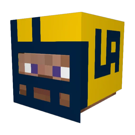 naenski Minecraft avatar head, 3D render