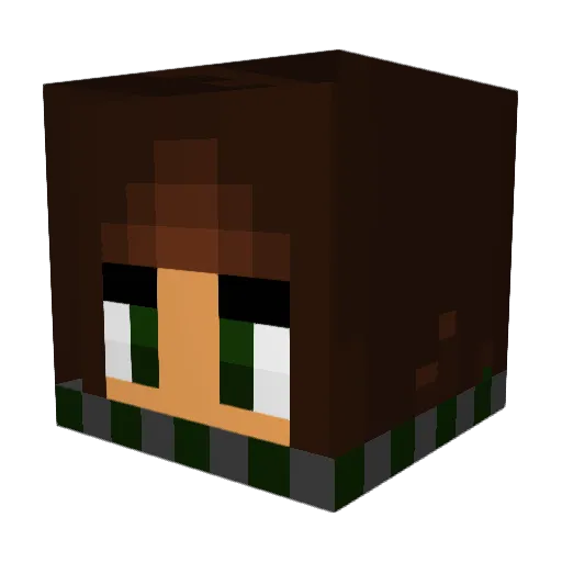 naetorius Minecraft avatar head, 3D render