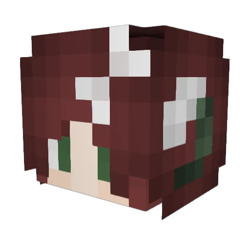 naeylee Minecraft avatar head, 3D render