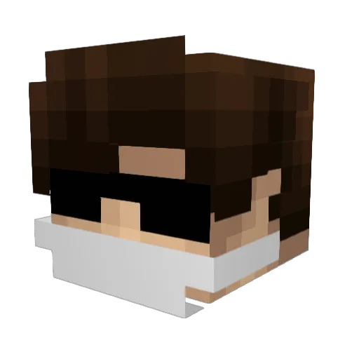nafestoo Minecraft avatar head, 3D render