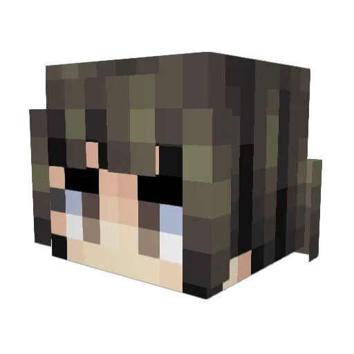 nafix_qu Minecraft avatar head, 3D render