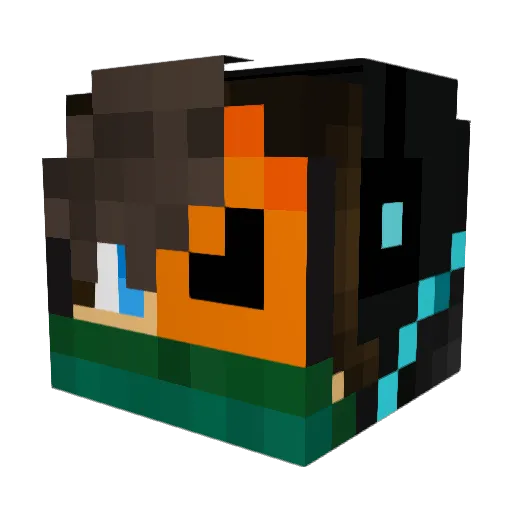 nag753 Minecraft avatar head, 3D render