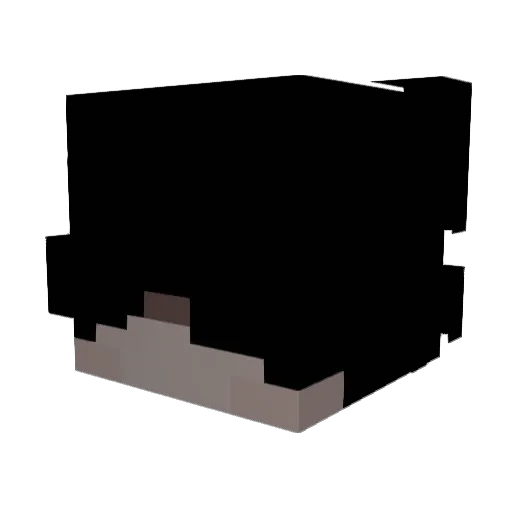 nagaklk Minecraft avatar head, 3D render