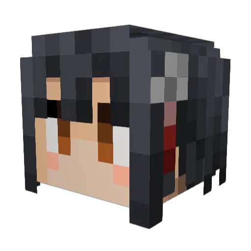 naganegi_59 Minecraft avatar head, 3D render