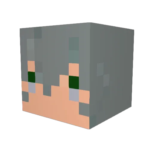 nagatsuki_10 Minecraft avatar head, 3D render