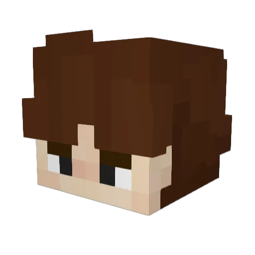 nagazhq Minecraft avatar head, 3D render