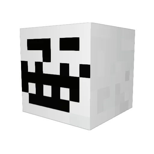 nagev4 Minecraft avatar head, 3D render
