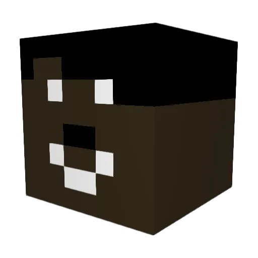 naggerschnitzel Minecraft avatar head, 3D render