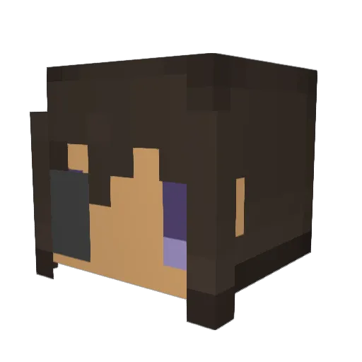 nagiaki Minecraft avatar head, 3D render
