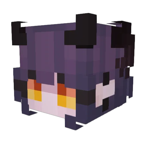 nagiesuki Minecraft avatar head, 3D render