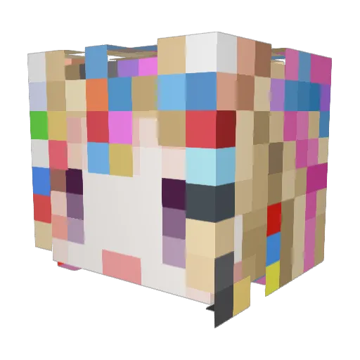 nagisa9457 Minecraft avatar head, 3D render