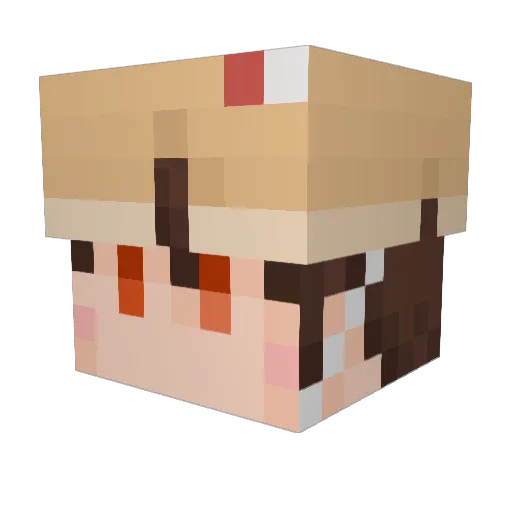nago_tstn Minecraft avatar head, 3D render