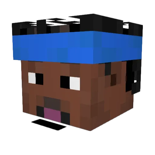 nagol14 Minecraft avatar head, 3D render