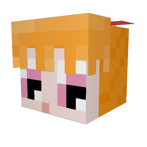 nagolthunder Minecraft avatar head, 3D render