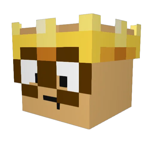 nagyfd Minecraft avatar head, 3D render