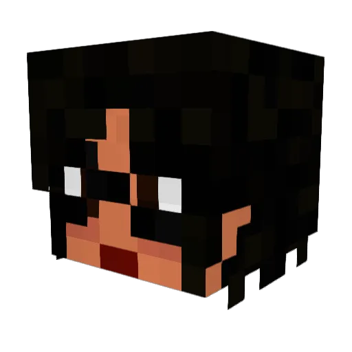 nah8 Minecraft avatar head, 3D render