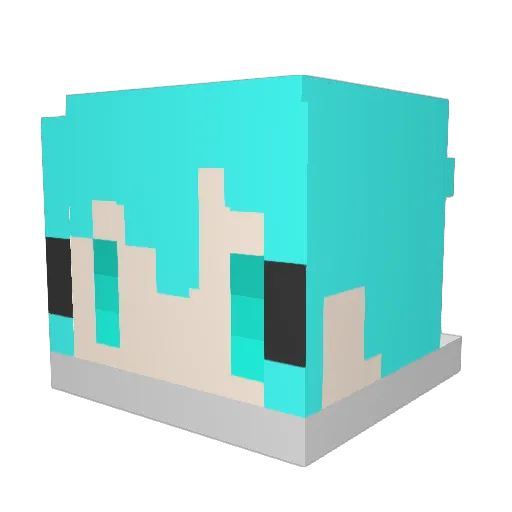 nahato0205 Minecraft avatar head, 3D render