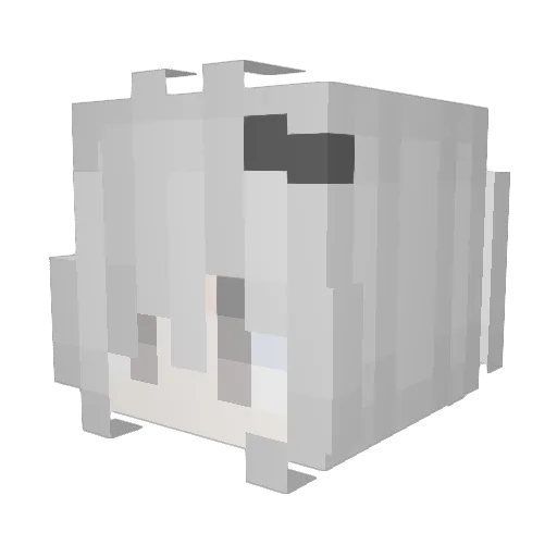 nahesi Minecraft avatar head, 3D render