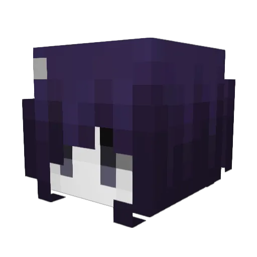 nahfy Minecraft avatar head, 3D render