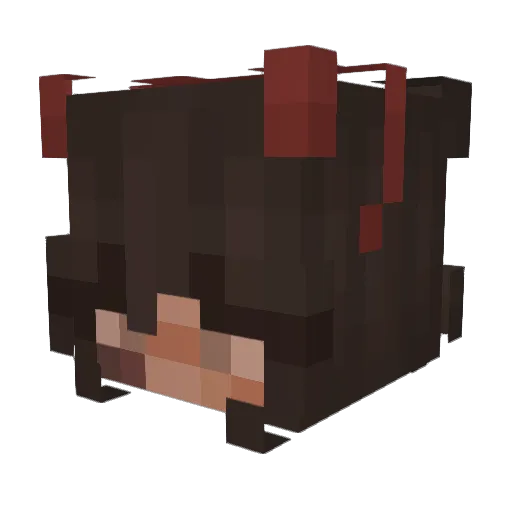 nahluhh Minecraft avatar head, 3D render
