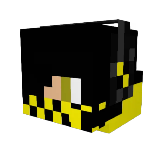 nahtanize Minecraft avatar head, 3D render
