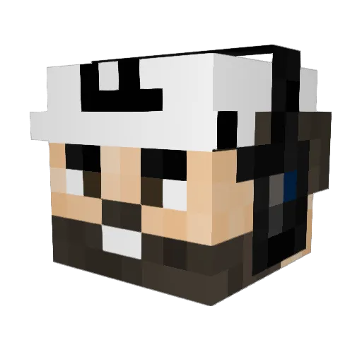 nahue015 Minecraft avatar head, 3D render