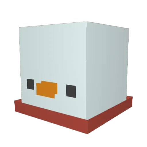 nahuyu Minecraft avatar head, 3D render