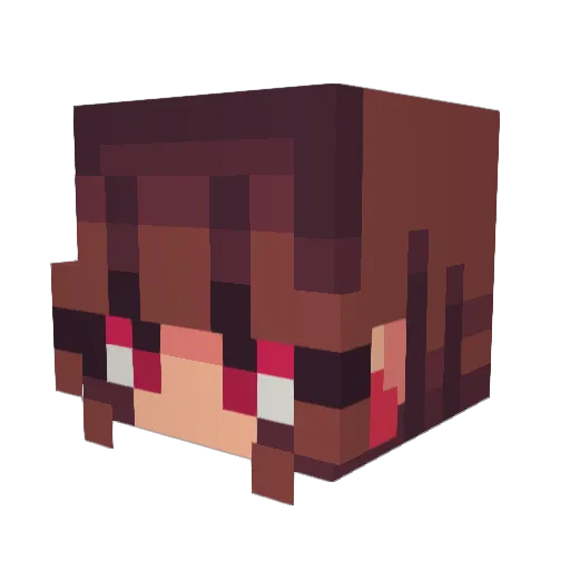 naiama9 Minecraft avatar head, 3D render
