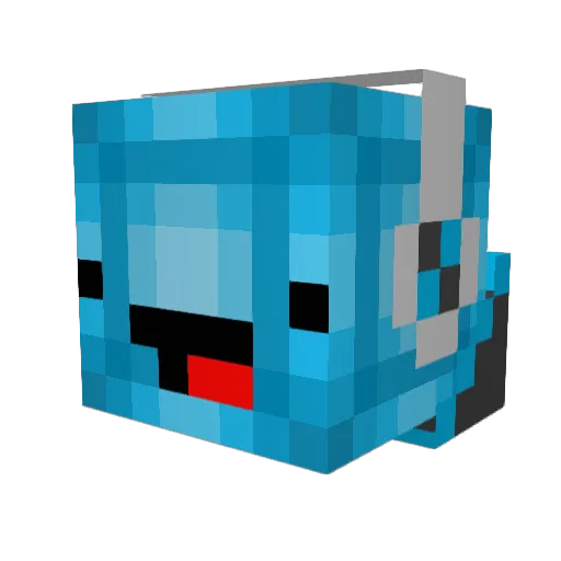 naielpro Minecraft avatar head, 3D render