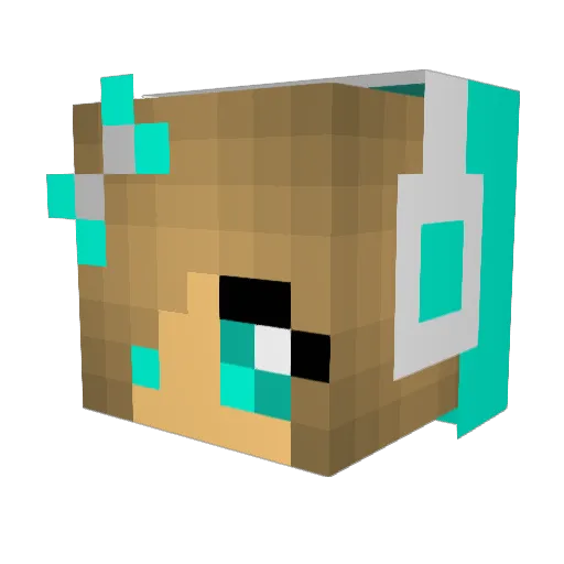 naif2019 Minecraft avatar head, 3D render