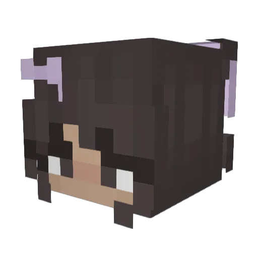 naikia Minecraft avatar head, 3D render