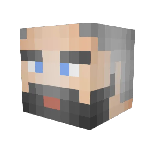 nairu83 Minecraft avatar head, 3D render