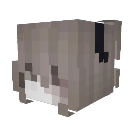 naisagi Minecraft avatar head, 3D render