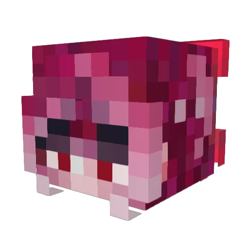 naitmere Minecraft avatar head, 3D render