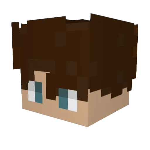 naitroxe Minecraft avatar head, 3D render