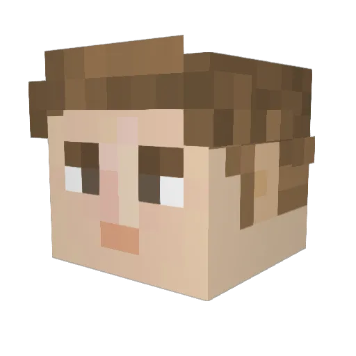 naitsski Minecraft avatar head, 3D render