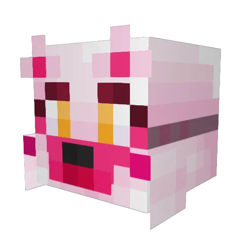 naivance Minecraft avatar head, 3D render