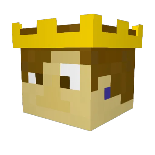 naixlesl Minecraft avatar head, 3D render