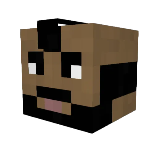 naize Minecraft avatar head, 3D render