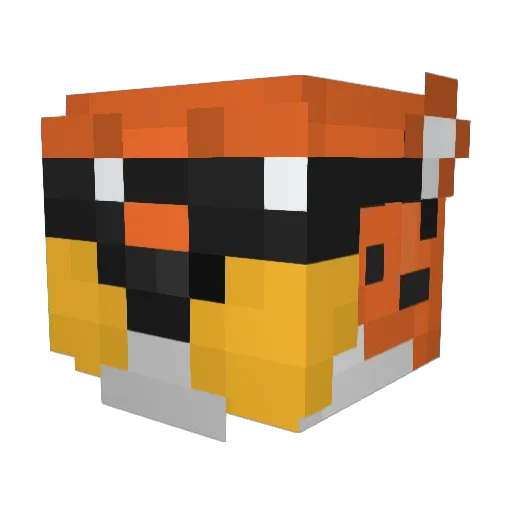najegerozaur Minecraft avatar head, 3D render