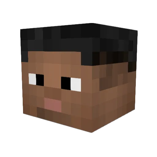 najjaci Minecraft avatar head, 3D render