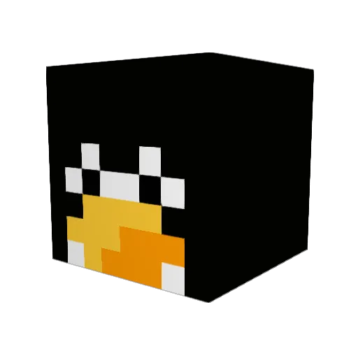 najzeh Minecraft avatar head, 3D render