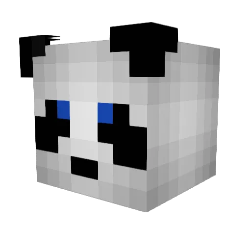 nakabox Minecraft avatar head, 3D render