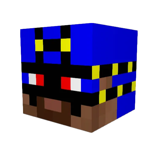 nakanaka5656 Minecraft avatar head, 3D render
