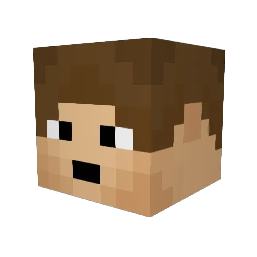 nakano_desu Minecraft avatar head, 3D render
