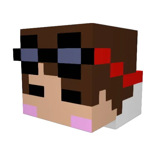 nakasho1110 Minecraft avatar head, 3D render
