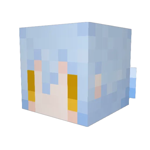 nakata0831 Minecraft avatar head, 3D render
