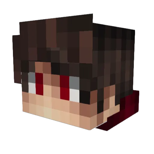 nakata3 Minecraft avatar head, 3D render