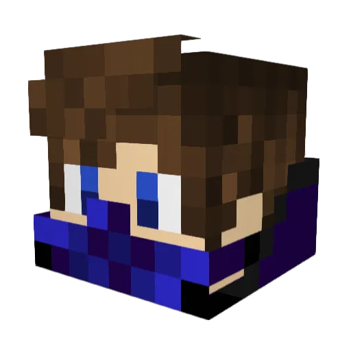 nakataru0 Minecraft avatar head, 3D render